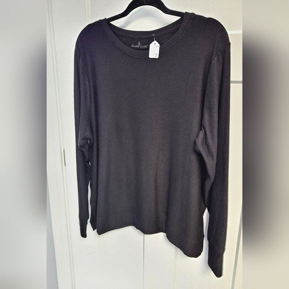 Cuddl Duds Black Long Sleeve Top - Picture 2 of 4